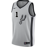Walker San Antonio Spurs Men's Nike  Statement Edition Swingman Personalized Jersey   Grey