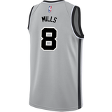 Mills San Antonio Spurs Men's Nike  Statement Edition Swingman Personalized Jersey   Grey