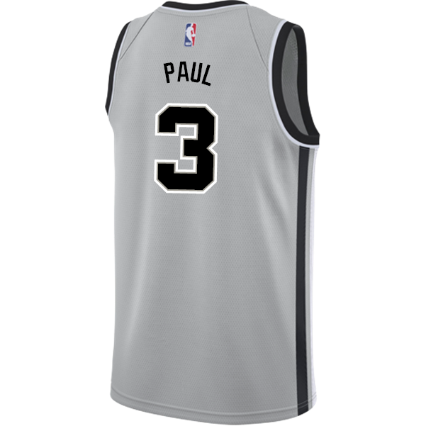 Paul San Antonio Spurs Men's Nike  Statement Edition Swingman Personalized Jersey   Grey