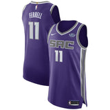 Men's Nike Yogi Ferrell Purple Sacramento Kings Authentic Sponsor Patch Jersey – Icon Edition