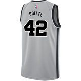 Poeltl San Antonio Spurs Men's Nike  Statement Edition Swingman Personalized Jersey   Grey