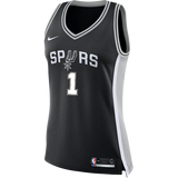 Walker San Antonio Spurs Women's Nike Custom Personalized Icon Swingman Jersey  Black