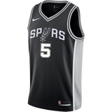 Murray San Antonio Spurs Men's Nike Custom Personalized Icon Swingman Jersey  Black