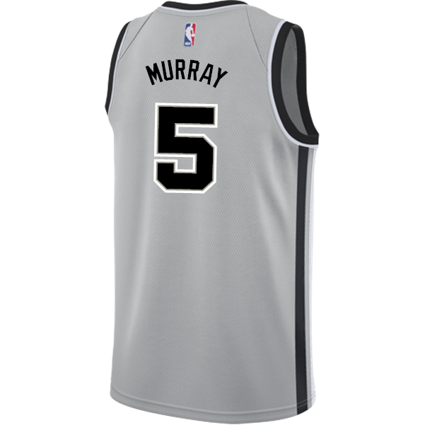 Murray San Antonio Spurs Men's Nike  Statement Edition Swingman Personalized Jersey   Grey
