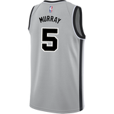 Murray San Antonio Spurs Men's Nike  Statement Edition Swingman Personalized Jersey   Grey