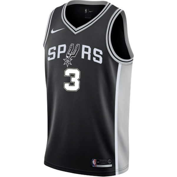 Paul San Antonio Spurs Men's Nike Custom Personalized Icon Swingman Jersey  Black