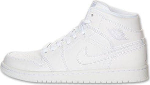 Nike Air Jordan 1 Mid White Shoes Basketball Men