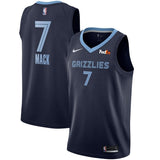 Men's Nike Shelvin Mack Memphis Grizzlies Swingman Sponsor Patch Jersey – Icon Edition  Navy
