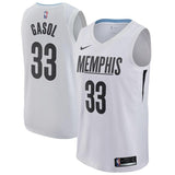 Men's Nike Marc Gasol Memphis Grizzlies Swingman Jersey  City Edition  White