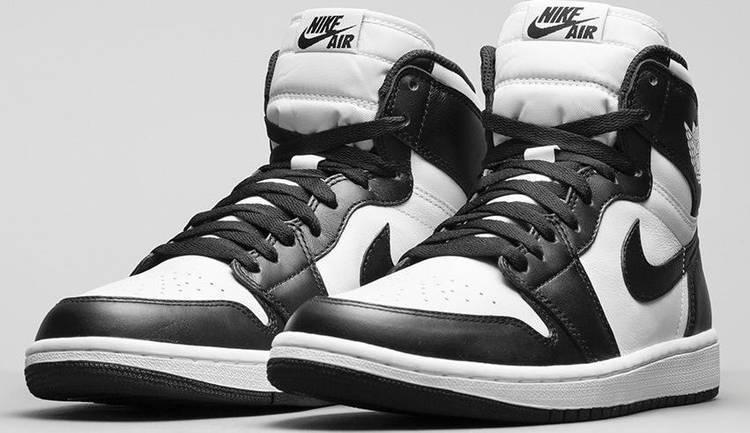 Nike Air Jordan 1 High Black White Shoes Basketball Men