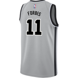 Forbes San Antonio Spurs Men's Nike  Statement Edition Swingman Personalized Jersey   Grey