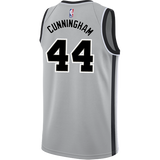 Cunningham San Antonio Spurs Men's Nike  Statement Edition Swingman Personalized Jersey   Grey