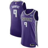 Men's Nike Iman Shumpert Purple Sacramento Kings Authentic Sponsor Patch Jersey – Icon Edition
