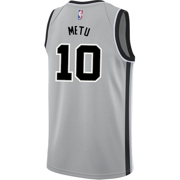 Metu San Antonio Spurs Men's Nike  Statement Edition Swingman Personalized Jersey   Grey