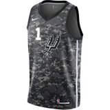 Walker San Antonio Spurs Men's Nike  City Edition Swingman Personalized Jersey  Navy