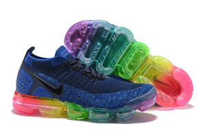 Nike Air Vapormax Flyknit 2 Navy Multicolor Shoes Sneakers Men Sale Size US 7, 8, 8.5, 9, 10, 11