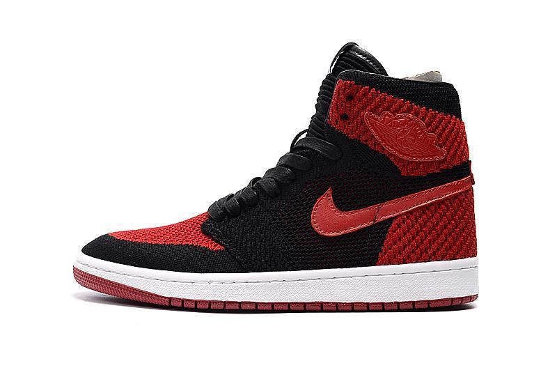 Nike Air Jordan 1 High Retro Flyknit Red Shoes Basketball Men