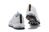 Nike Air Max 97 White Orange Shoes Sale Men Size US 7, 8, 8.5, 9, 10, 11