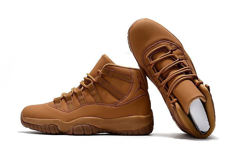 Nike Air Jordan 11 Retro Wheat Ginger Gum Yellow Basketball Men