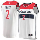 Youth Fanatics Branded John Wall White Washington Wizards Fast Break Replica Jersey  Association Edition White