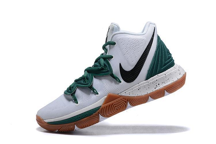 Nike Kyrie 5 White Green Black Men Basketball Shoes Sale Size US 7,8,8.5,9.5,10,11,12