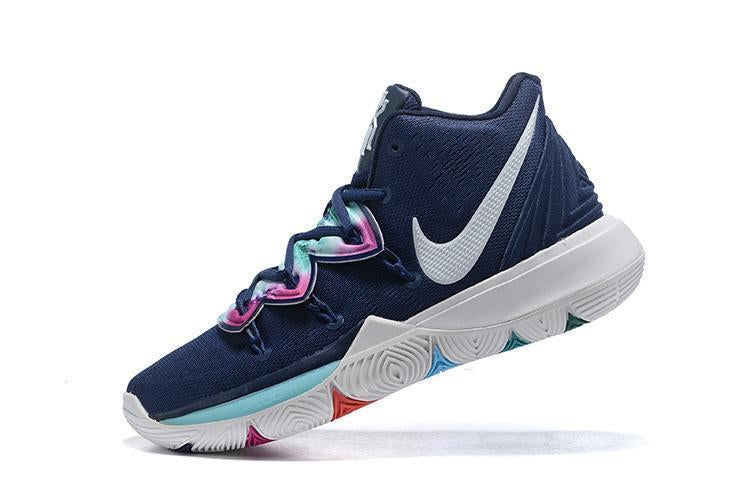 Nike Kyrie 5 Blue Camoplage Men Basketball Shoes Sale Size US 7,8,8.5,9.5,10,11,12