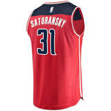 Men's Fanatics Branded Tomas Satoransky Red Washington Wizards Fast Break Replica Team Color Player Jersey  Icon Edition  Red