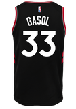 Raptors Adult Swingman Statement Jersey  Gasol  Black