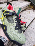 Nike Air Jordan 4 Retro OG “Cactus Jack” Olive Black Red Basketball Men