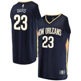 Men's Fanatics Branded Anthony Davis Navy New Orleans Pelicans Fast Break Replica Jersey  Icon Edition  Navy
