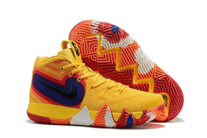 Nike Kyrie 4 "70s" Yellow Men Basketball Shoes Sale Size US 7,8,8.5,9.5,10,11,12