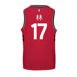 Raptors Men's Swingman Icon Mandarin Jersey  Lin  Red