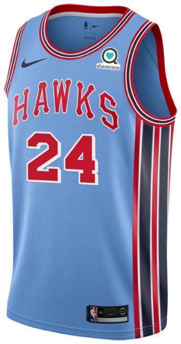Bazemore Hardwood Classics Swingman Atlanta Hawks  Blue
