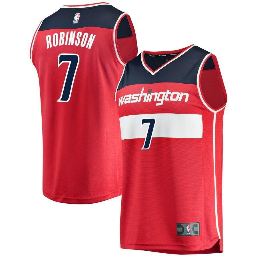 Youth Fanatics Branded Devin Robinson Red Washington Wizards Fast Break Player Jersey  Icon Edition  Red
