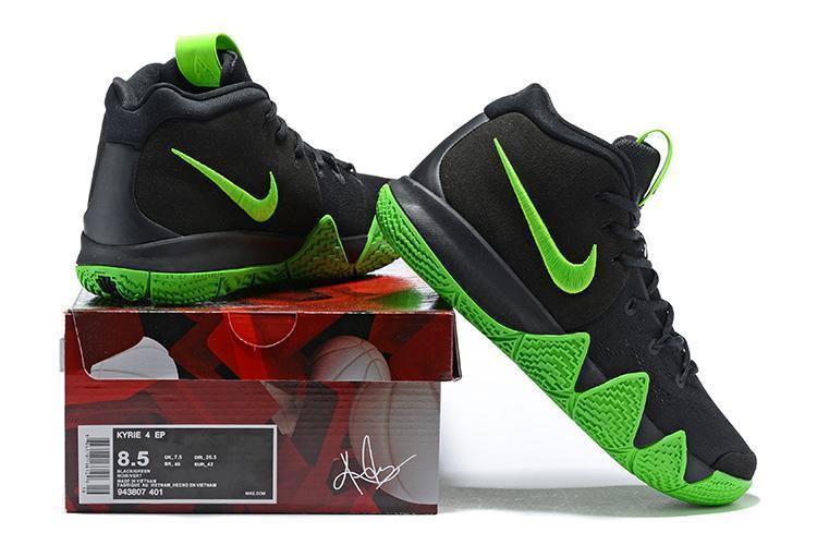 Nike Kyrie 4 &quot;Halloween&quot; Black Green Men Basketball Shoes Sale Size US 7,8,8.5,9.5,10,11,12