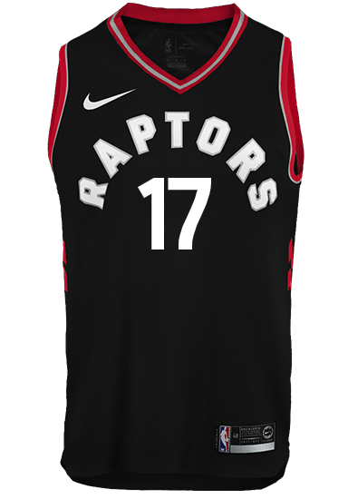 Raptors Adult Swingman Statement Jersey  Lin  Black