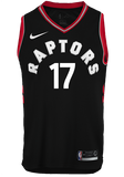 Raptors Adult Swingman Statement Jersey  Lin  Black