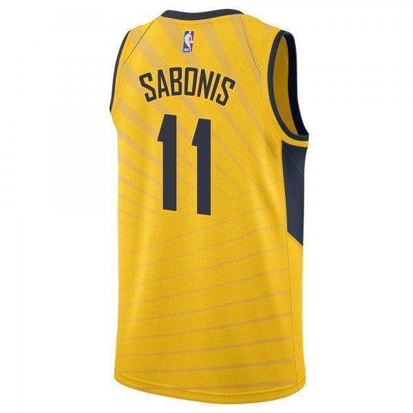 Sabonis Indiana Pacers Statement Swingman Jersey  Gold