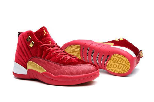 Nike Air Jordan 12 Retro Red Velvet Shoes Basketball Men Sale