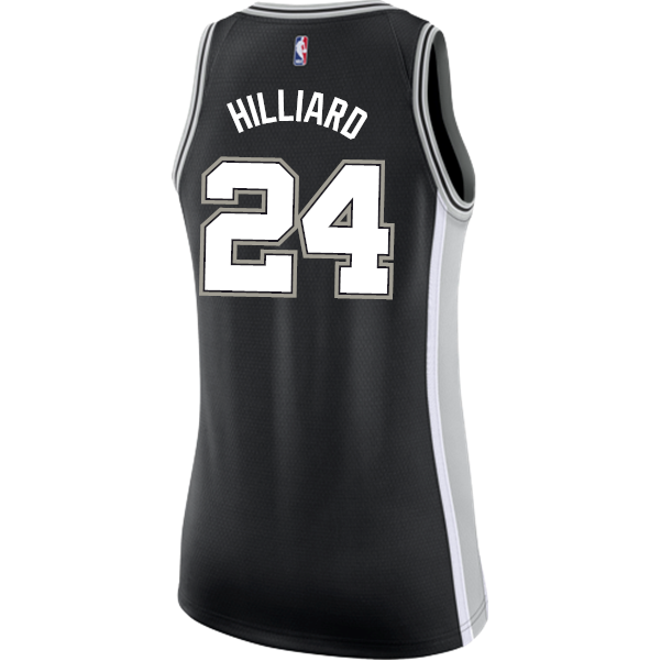Hilliard San Antonio Spurs Women's Nike Custom Personalized Icon Swingman Jersey  Black
