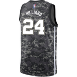 Hilliard San Antonio Spurs Men's Nike  City Edition Swingman Personalized Jersey  Navy