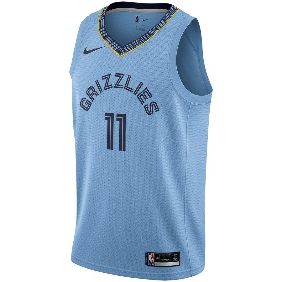 Men's Nike Mike Conley Light Memphis Grizzlies Replica Swingman Jersey  Statement Edition  Blue