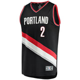 Wade Baldwin IV Portland Trail Blazers Fast Break Team Color Player Jersey  Icon Edition  Black