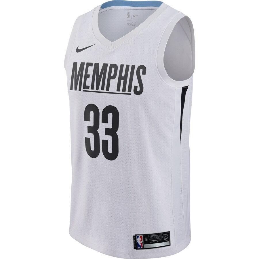 Men's Nike Marc Gasol Memphis Grizzlies Swingman Jersey  City Edition  White