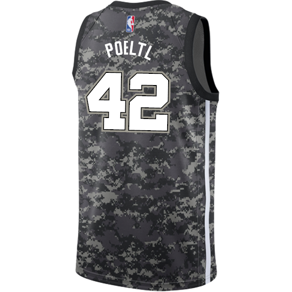 Poeltl San Antonio Spurs Men's Nike  City Edition Swingman Personalized Jersey  Navy