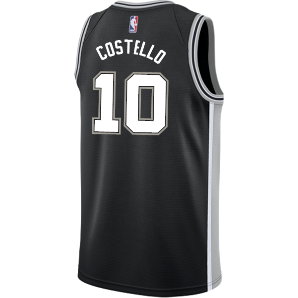 Costello San Antonio Spurs Men's Nike Custom Personalized Icon Swingman Jersey  Black