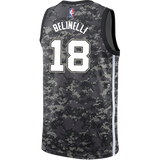 Belinelli San Antonio Spurs Men's Nike  City Edition Swingman Personalized Jersey  Navy