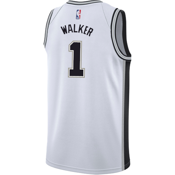 Walker San Antonio Spurs Men's Nike Custom Personalized Icon Swingman Jersey  White