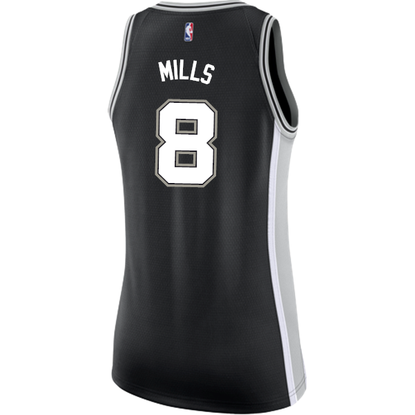 Mills San Antonio Spurs Women's Nike Custom Personalized Icon Swingman Jersey  Black