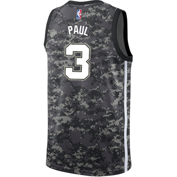 Paul San Antonio Spurs Men's Nike  City Edition Swingman Personalized Jersey  Navy